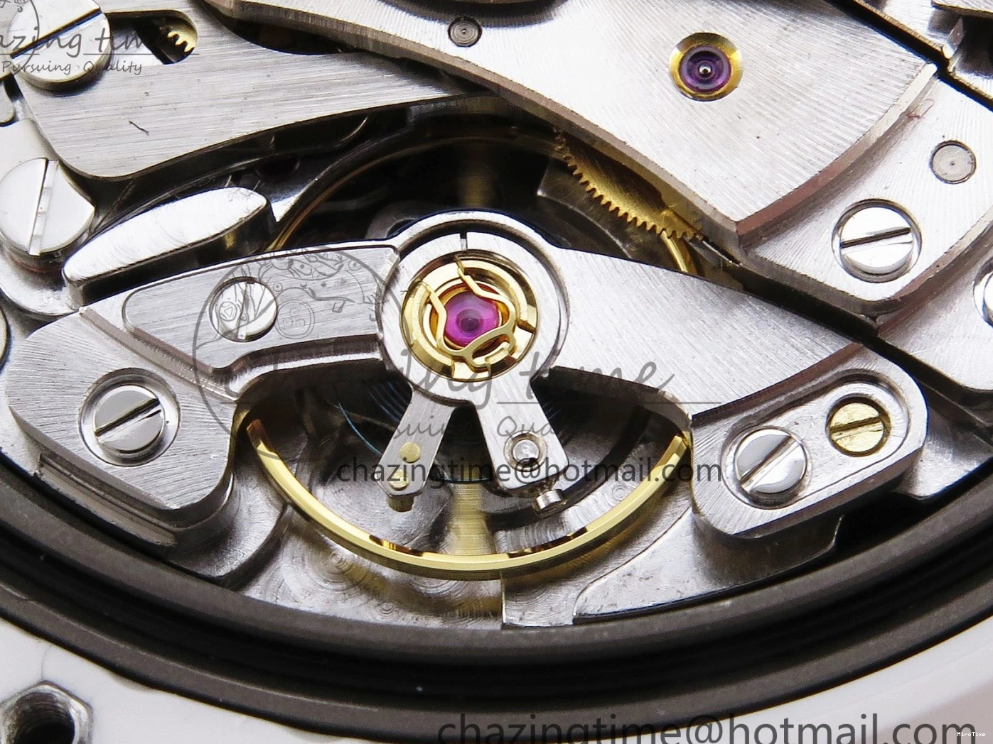 MiroTime 0203 MoistureWicking Daytona AET White Ceramic Case and Bracelet Green Dial SA4130 V 1891